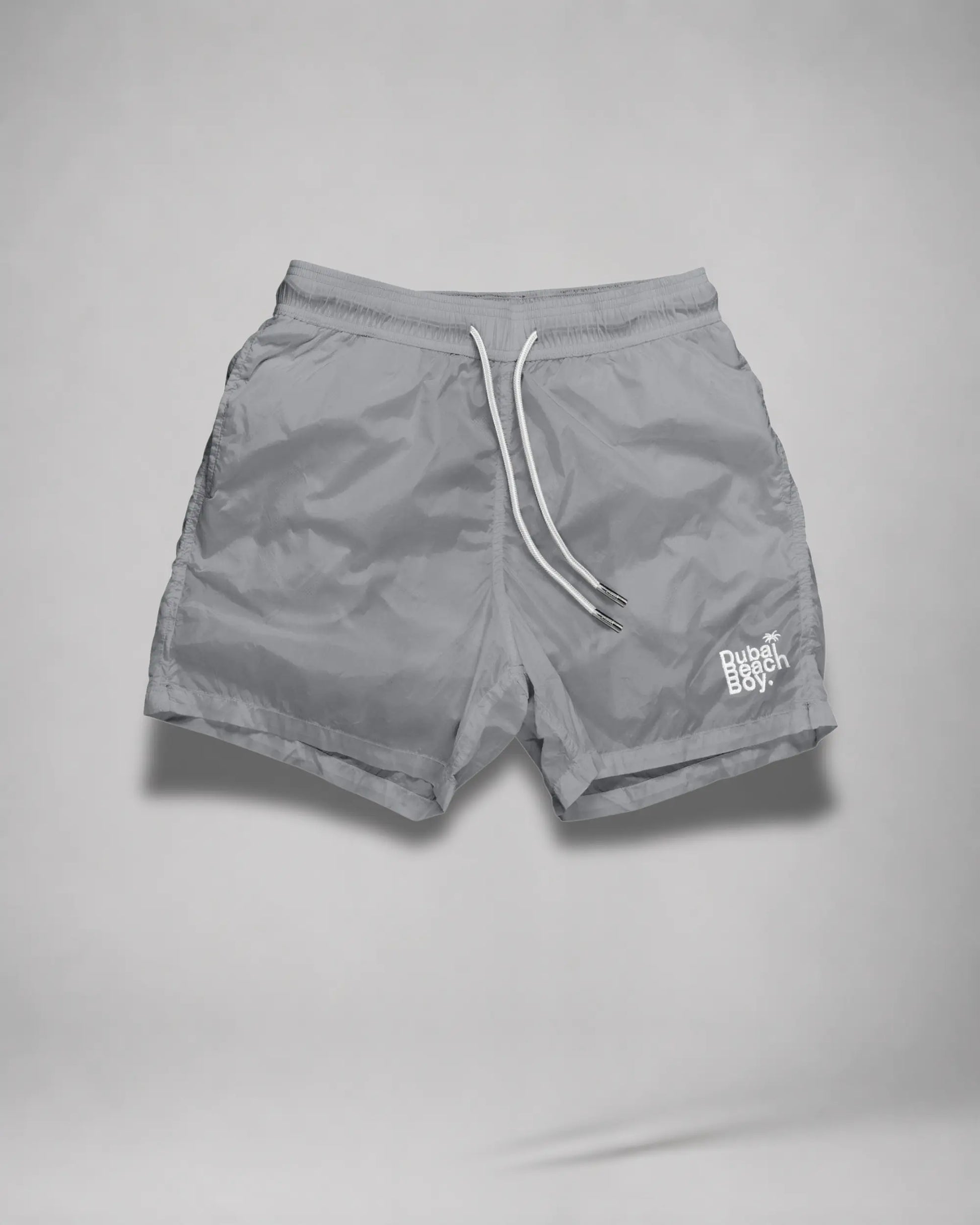 Dubai Beach Boy silver grey luxury swim shorts product image