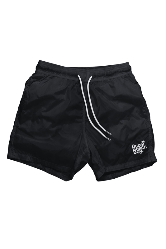 Luxury Dubai Beach Boy Swim Shorts - SWIM SHORT BLACK