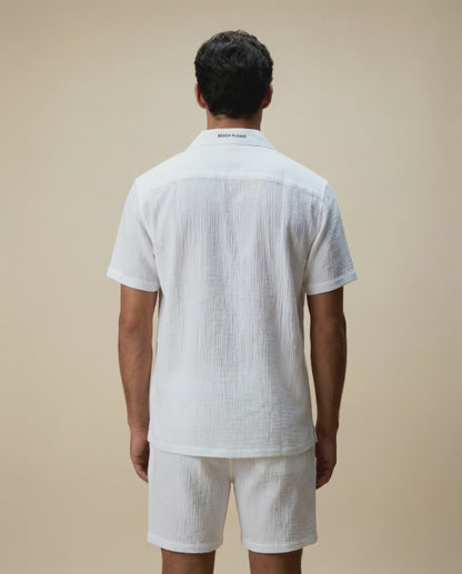 Ultra-Light Cotton Shirt and Shorts Set