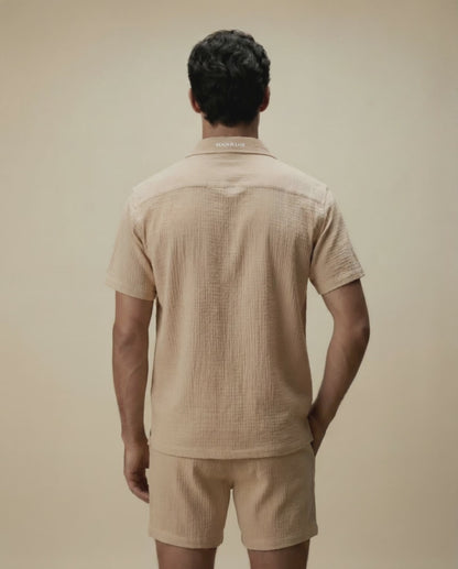 Ultra-Light Cotton Shirt and Shorts Set