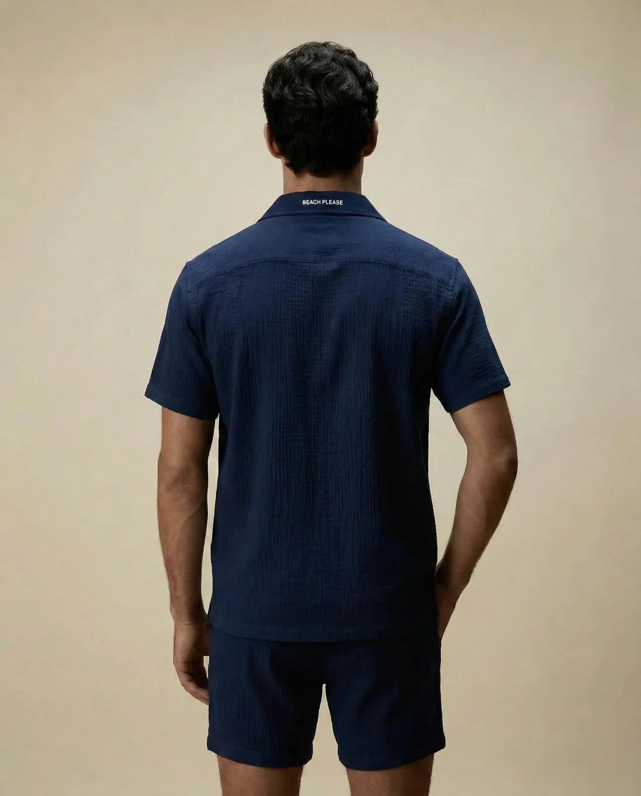 Ultra - Light Cotton Shirt and Shorts Set - 