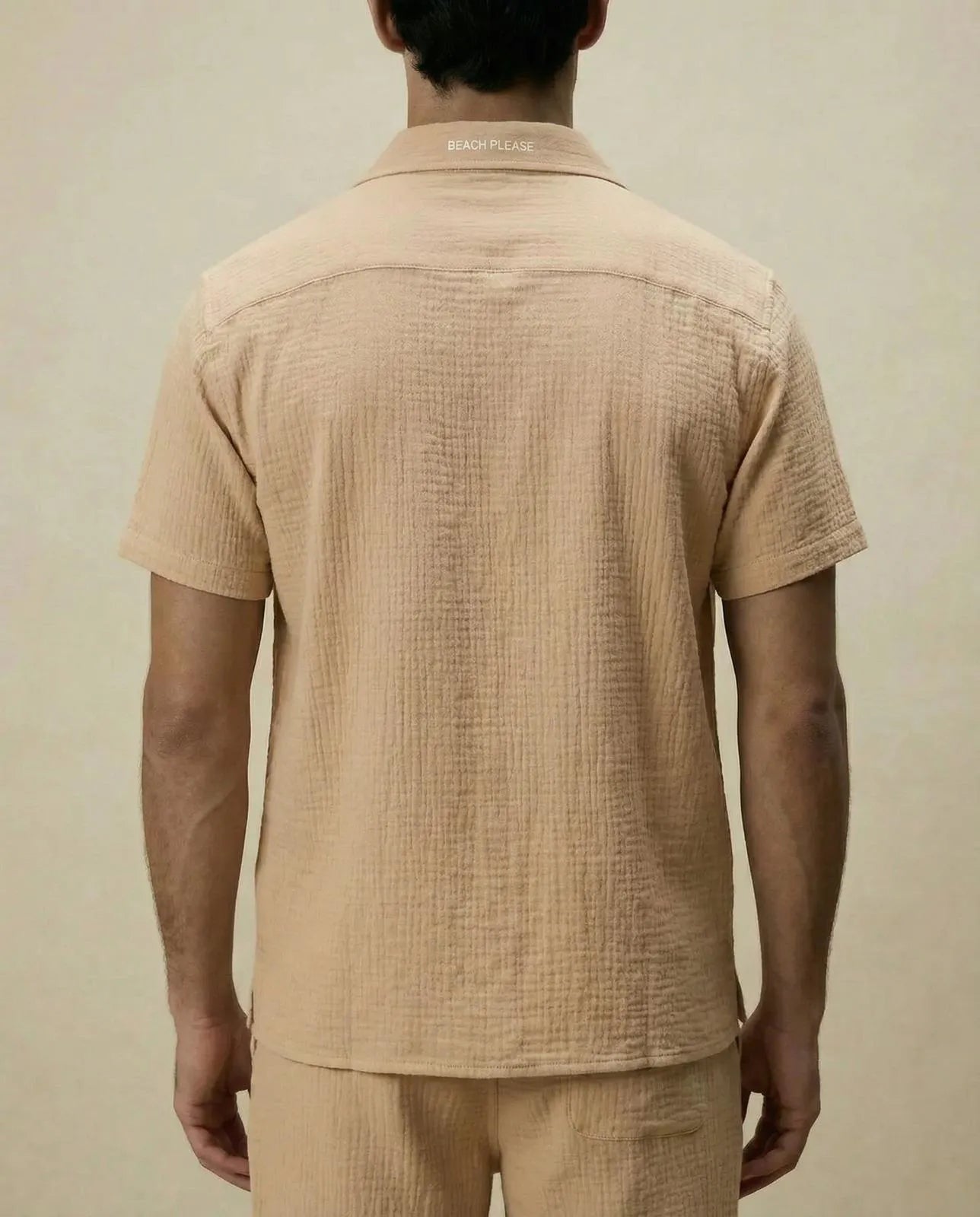 Ultra - Light Cotton Shirt and Shorts Set - 