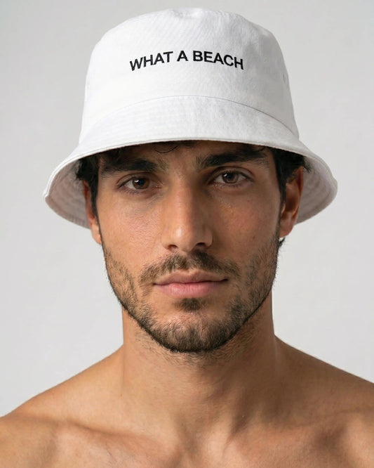 WHAT A BEACH REVERSIBLE BUCKET HAT - BUCKET HAT