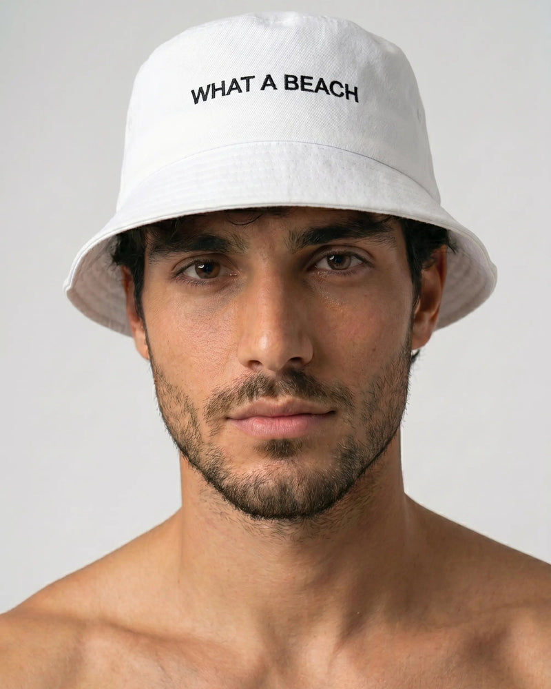 WHAT A BEACH REVERSIBLE BUCKET HAT - BUCKET HAT