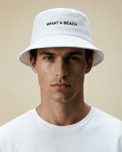 WHAT A BEACH Reversible Bucket Hat - BUCKET HAT